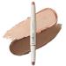 exmiloo Exmiloo Double-Ended Eyeshadow Stick Waterproof Transfer-Proof High Pigmentation Matte & Glitter Finish Cream Eyeshadow for Intense Eye Makeup (Twilight Taupe)