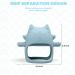 BPA Free Silicone Teething Gloves for Babies 3 Months+ | Chew & Suck Toys (Gray Blue) - Buy Online on GoSupps.com
