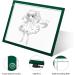 RTjoy A4 LED Light Pad - USB Powered Drawing Board for Diamond Painting & Vinyl Weeding - Adjustable Brightness Tracing Box for Embossing & Stenciling - Green - Buy Online on GoSupps.com