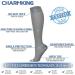 Charmking Open Toe Compression Socks (3 Pairs) 15-20 mmHg Circulation Support | All Day Wear | Small-Medium, Black/White/Grey - Buy Online on GoSupps.com