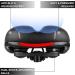 BRGOOD Men's Bike Seat - Waterproof with Dual Shock Absorbing Balls, Memory Foam Padding - Universal Fit for Exercise Bike/Cruiser - 10.2x8.2 inches - Buy Online on GoSupps.com