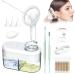 YYNPZQE Electric Ear Wax Removal Tool Professional Ear Irrigation Flushing System Ear Cleaning Kit with Sewage System Safe & Effective Earwax Removal Kit for Adults Kids with 3 Ear Tips 2 Ear Picks