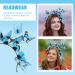 FRCOLOR Butterfly Fascinator Hat Derby Headband Light Up Festival Crown Halloween Costume Boho Wedding Headpiece for Women Girls Carnival Party - Buy Online on GoSupps.com