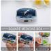 Whale Family Print Pill Box - 2 Compartment Decorative Metal Organizer for Travel & Pocket - Buy Online on GoSupps.com