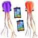 HENGDA KITE-Pack 2 Colors Beautiful Large Easy Flyer Kite for Kids-Software Octopus-It's Big! 31 Inches Wide with Long Tail 157 Inches Long-Perfect for Beach or Park 2 Colors(Orange&Purple)
