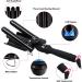 3 Barrel Curling Iron Wand - LCD Temperature Display 1 Inch Professional Ceramic Triple Barrel - Salon Quality (Black - Buy Online on GoSupps.com