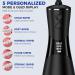 350ML Cordless Water Flosser - Rechargeable Oral Irrigator with 7 Jet Tips & 5 Pressure Modes for Teeth Cleaning | Ideal for Home & Travel (Black & Gray - Buy Online on GoSupps.com