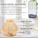 SPLITSKY 400ML Essential Oil Diffuser Set with 6 Oils & Remote Control - Electric Aroma Nebulizer & Air Humidifier with 14 Colour Lights for Home, Bedroom - Yellow - Buy Online on GoSupps.com
