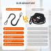 Jranter 4ft Bungee Dock Lines for Boat PWC Jet Ski Kayak - 4 Pack Black Shock Cords - Buy Online on GoSupps.com