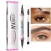  brooksnaji Curved eyebrow pencil curved eyebrow pen | 2-in-1 smudge-proof eyebrow pencil and eyeliner pen | Eyebrow pen for girlfriend wife friend - Buy Online on GoSupps.com