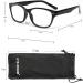 Buy 3 Pack Retro Readers | Vintage Style Reading Glasses for Men & Women - Amber Black Blue - 3.0 Diopters - Buy Online on GoSupps.com