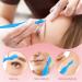 Fomiyes 48 STK Eyebrow Razor Kit - Mini Trimmer for Eyebrow & Face Hair Removal Travel-Friendly ABS Tools 12.5x2x0.2cm - Buy Online on GoSupps.com