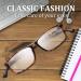 HUYA OPT Blue Light Blocking Reading Glasses TR90 Lightweight Frame 1.0x for Men & Women - Black+Leopard Pattern - Buy Online on GoSupps.com