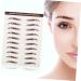 FOMIYES 36 Pcs Eyebrow Stickers 3d Stickers Brown Eyebrow Sticker Imitation Eyebrow Sticker 6d Make up - Buy Online on GoSupps.com