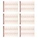 WOONEKY WOONEKY 6 Sheets Self-Adhesive Waterproof Fake Eyebrow Stickers for Easy Shaping Natural Look Temporary Peel-off Eyebrow Transfer Stickers for Makeup Beginners