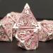 Metal Hollow Dragon Dice Set with Box - Custom RPG Dungeons and Dragons D&D Polyhedral Dice in Purple and Pink - Buy Online on GoSupps.com