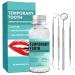 Tooth Repair Kit Temporary Tooth Filling Repair Kit with Mouth Mirror Gum Cleaner Tartar Scraper Dental Probe Repair Missing or Broken Teeth and Make You Smile Confidently Again