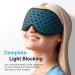 Buy LitBear 3D Breathable Sleep Mask - Adjustable Light Blocking Eye Mask for Side Sleepers | Soft & Lightweight Travel Accessory - Blue - Buy Online on GoSupps.com