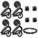 Ventilation acupressure earrings remove 4 pieces of slimming earrings set not penetrating acupressure earrings slimming earrings 4 pieces lymphatic fluid magnet earrings with 1 bracelet