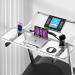 HEWYIOS Treadmill Desk Attachment Transparentï¼Treadmill Laptop Holder Adjustable Height Ergonomic Treadmill Standing Workstation Standï¼Suitable for Treadmill Handshake Width 13-33 inches - Buy Online on GoSupps.com