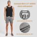 Maamgic Men's Athletic Gym Shorts 5.5 Elastic Waist Casual Pajama Pocket Jogger Men Workout Short Pants - Large Light Grey - Buy Online on GoSupps.com