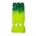 Ombre Jumbo Braiding Hair Extensions - Dark Green to Yellow-Green 24 Inch (300g | 3pcs) - Synthetic Braid Hair for International Shipping - Buy Online on GoSupps.com