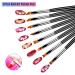 Premium HanyoSheng 8-Piece Nail Art Brush Set - Floral & Gradient Designs for Professional DIY Nail Art - Buy Online on GoSupps.com
