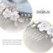 Catery Silver Rhinestone Bridal Hair Comb - Opal Headpiece for Women & Girls - Buy Online on GoSupps.com