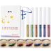 HERBENJOY Chameleon Eyeliner Metallic Liquid Eyeliner Changing Long-lasting Holographic Glitter Multichrome Eye make-up For Women Quick Drying Smudge-proof (6pcs-set)