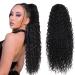 Drawstring Ponytail Extension 24 inch Long Curly Ponytail Hair Extension Synthetic Hairpiece for Women(2# 24 inch) 24inch-2#