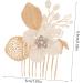 FOYTOKI Gold Leaf Side Comb Hair Comb Bridal Hair Clips Comb for Bridesmaid Comb Clips for Hair Leaf Hair Accessories Hair Side Comb for Women Girl Headpieces for Wedding Women Hair Pin - Buy Online on GoSupps.com