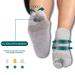 Toe Spacer Bunion Corrector Socks for Women - All-Day Comfort Breathable Design Non-Slip Big Toe Straightener (2 Pcs Gray M) - Best Bunion Relief - Buy Online on GoSupps.com