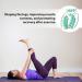 Adjustable Wheels Muscle Roller Massage Device - 15 Rolls 360 Rotation Non-Slip Relaxation for Legs Neck Hands and Arms - Ideal for Yoga Bodybuilding & Indoor Sports - 20 Round Green - Buy Online on GoSupps.com