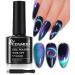 COSMOO 9D Cat Eye Gel Nail Polish  Magnetic Gel Nail Polish with Double Magic Colors Cat Eye Effect (9D Cat Eye Gel-04)