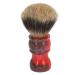 1 piece of men's bearing brush with a red handle shaving foam brush tool synthetic hair shaving brush beard hairdressing brush for hairdressing salon at home and shaving