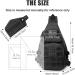 G4Free Tactical EDC Sling Backpack Military Rover Shoulder Sling Bag Pack with Pistol Holster for Concealed Carry Black - Buy Online on GoSupps.com