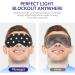 Mavogel Cotton Sleep Mask - Soft Eye Cover for Men & Women | Light Blocking Night Eyemask for Sleeping Yoga Nap & Meditation | Includes Travel Pouch (Dot Style - Buy Online on GoSupps.com
