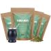 Cupplement Cupplement - 4 Bags of Yerba Mate Tea Leaves 250 grams - Free Milk Frother - High Quality Green Tea