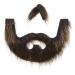 BIUDECO 1 Set Beard Dress up Christmas Santa Claus Beard Mustache Sticker Beard Prop Beard Costume Plush