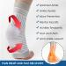 4 Pairs Neuropathy Socks for Plantar Fasciitis & Foot Support - Men & Women - Sports Injury Recovery - Arch Support - Anti-Slip - Pain Relief - White - Buy Online on GoSupps.com