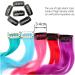 Feather Hair Extension Synthetic Rainbow Colors One Clip In Hair Extensions Curl Long Hair For Women Hair Piece Blue Pink Purple Red Green crochet hair extension set (Color : Q04 Size : 18inches) 18inches Q04 - Buy Online on GoSupps.com