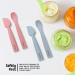 Infatot Silicone Baby Weaning Spoons Set - Orange | 4 Months+ Infant Self Feeding Cutlery - Buy Online on GoSupps.com