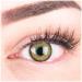 Glamlens colored green contact lenses Mirel green strongly covering natural silicone comfort lenses -1 pair (2 pieces) with strength -5.00 diopttria -5.0 diopters 8.6 millimeters 14.00 millimeters 2.0
