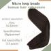 Laavoo Microring Hair Extensions - 12-Inch Real Brown Hair Tresses with Micro Beads - Invisible Weft - Darkest Brown 50g #2 - Buy Online on GoSupps.com