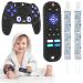 Zoyomax Silicone Baby Teether Toys  TV Remote Control Shape Silicone Toddler Teething Toys for Babies 6-18 Months  Educational Sensory Toy Chew Toys (Black)
