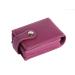 CHERKRAFT Lipstick Case with Mirror for Purse Handbag Organizer/Lipstick Holder Soft Leather Premium Travel Cosmetic Pouch (Purple)
