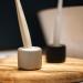 Set of 2 Mudai Aluminium Toothbrush Holder Stands - Satin Silver Finish - Buy Online on GoSupps.com