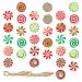 Alipis 32pcs Christmas Hanging Candy Christmas Tree Ornaments Lollipop Pendants