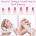 CGBE 12-Piece Professional Nail File Set - Double-Sided 100/180 Grit for Gel & Acrylic Nails | Washable Trapezoid Shape for Salon & Home Use - Buy Online on GoSupps.com