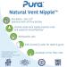 Pura Kiki Wide Neck Natural Vent Fast Flow Teat - Silicone 2-Part | Buy Internationally - Buy Online on GoSupps.com